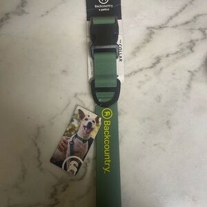 Forest Green Dog Collar with Black Buckle